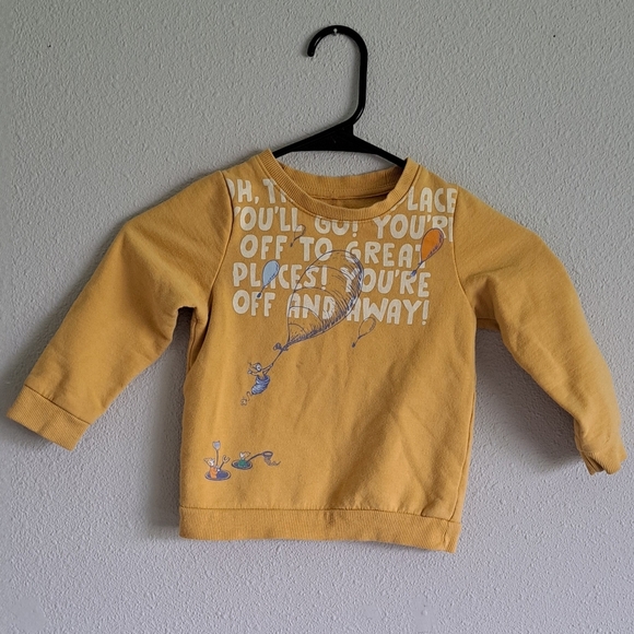 Dr. Seuss Yellow Sweatshirt  3T - Picture 1 of 4